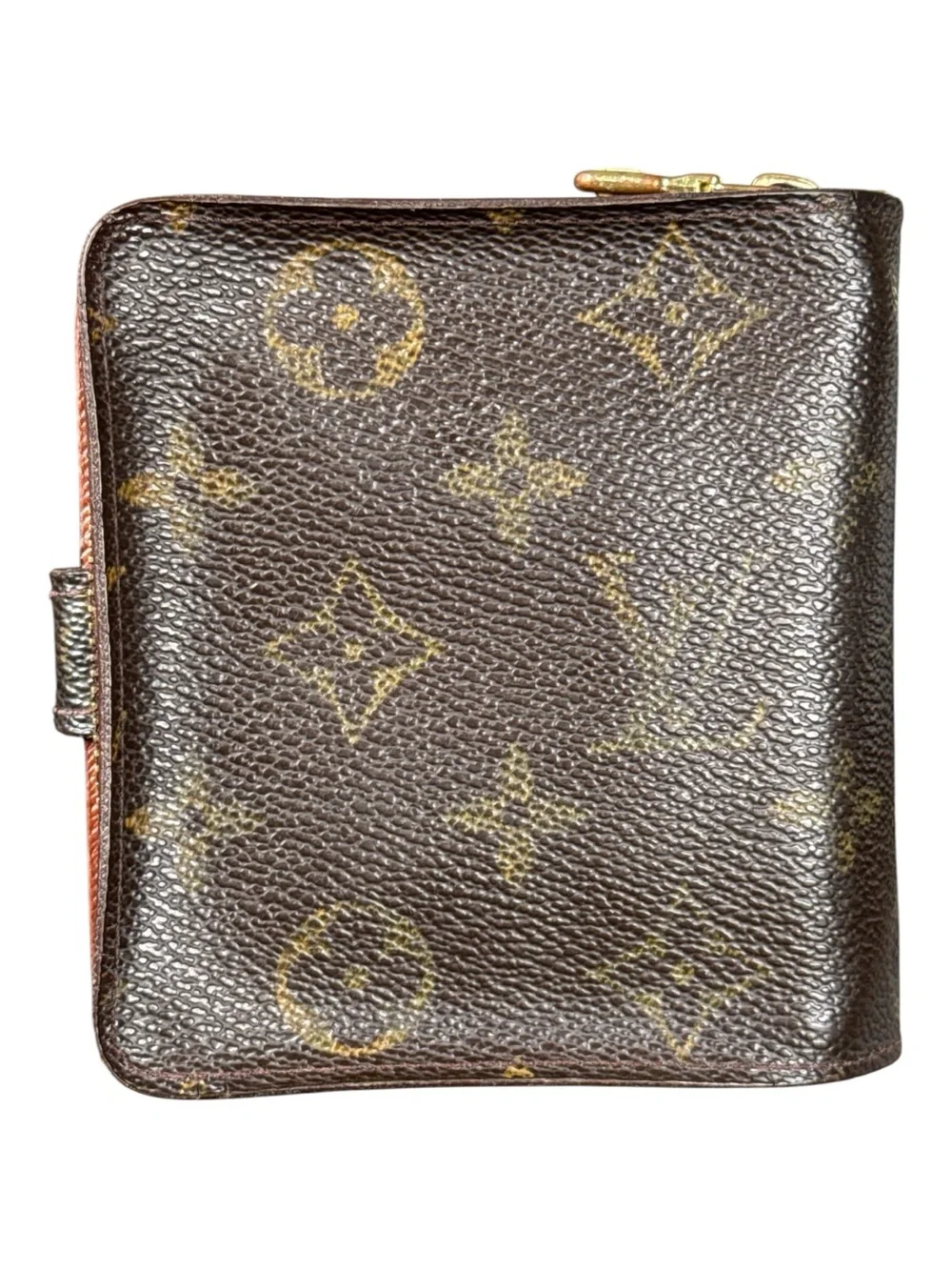 LOUIS VUITTON Monogram Compact Zip Wallet (Model M61667).
